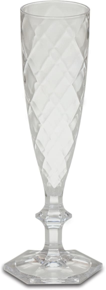 2st Champagneglas i akryl clear Cheers, Baci Milano