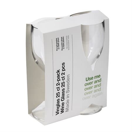 Vinglas SAN-plast 25 cl 2 -PACK Daloplast