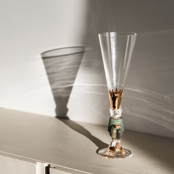 Nobel The Sparkling Devil Glas 19cl, Green - Orrefors
