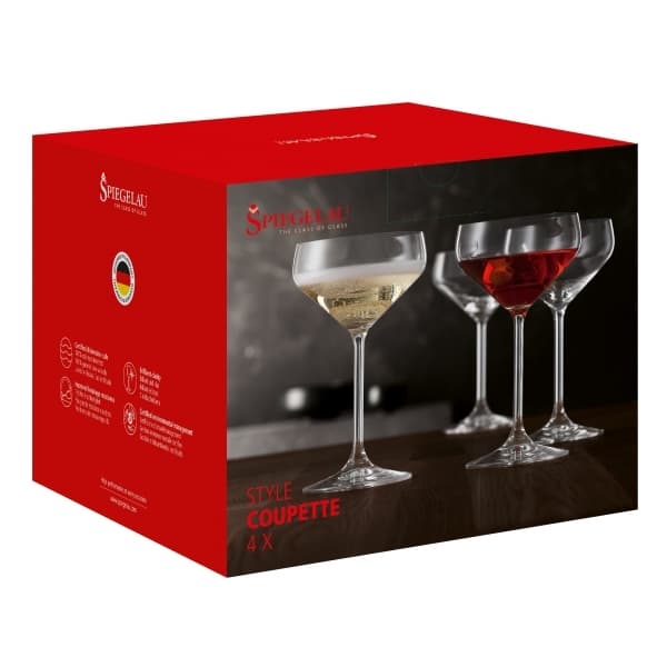 Style Champagneskål 29cl, 4-pack - Spiegelau