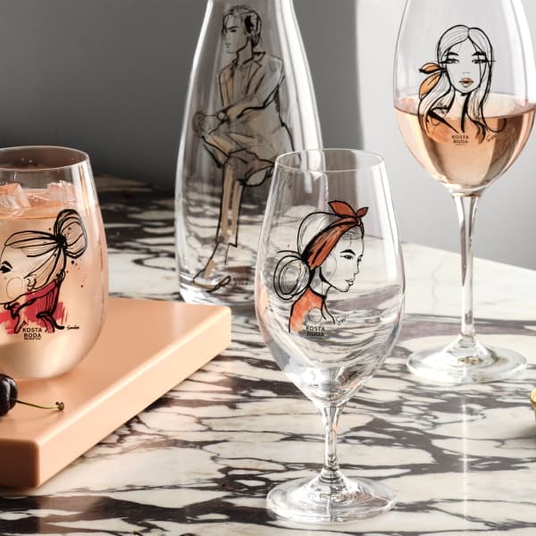 All About You Wine Glass Wait For Her 52cl, 2-Pack - Kosta Boda