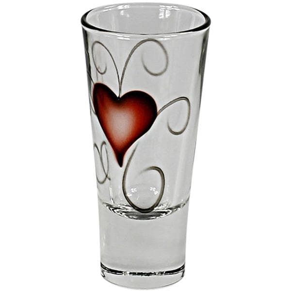 Shotglas Heart Crystal Ink, 2-pack - Nybro