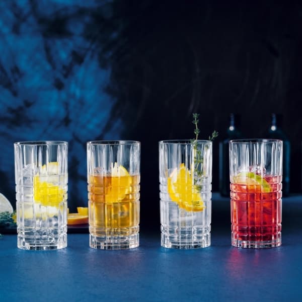 Square Longdrink Glass 44cl, 4-pack - Nachtmann