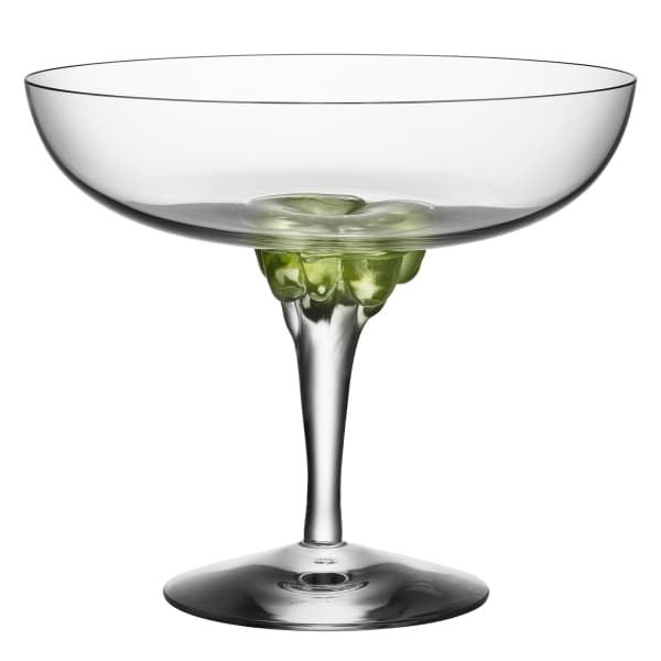 Sugar Dandy Champagne Coupe Green 32 cl - Kosta Boda