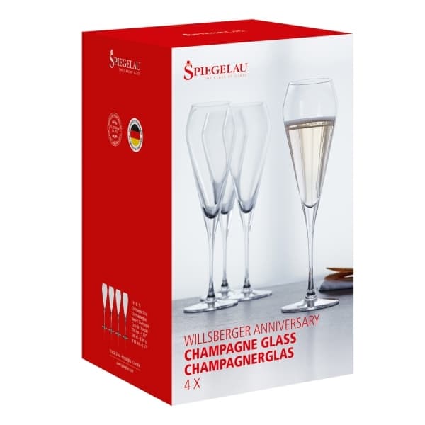 Willsberger Anniversary Champagne Glass 24cl, 4-pack - Spiegelau