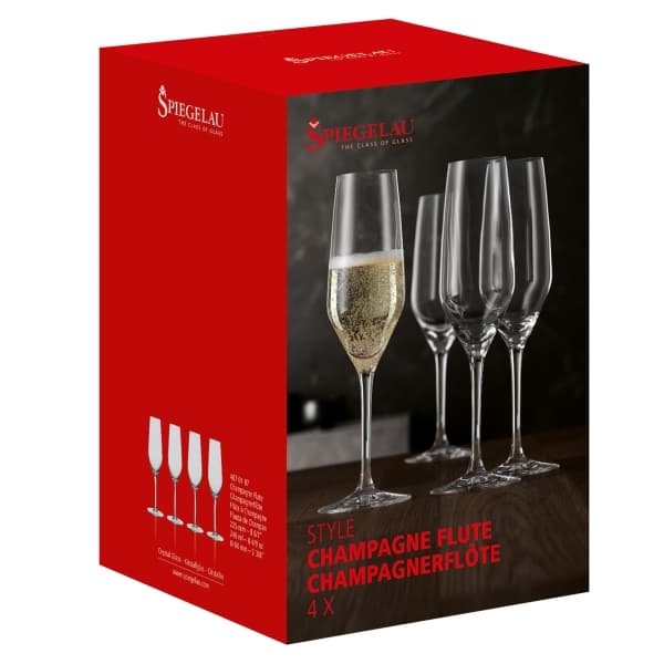 Style Champagne Glass 24cl, 4-pack - Spiegelau