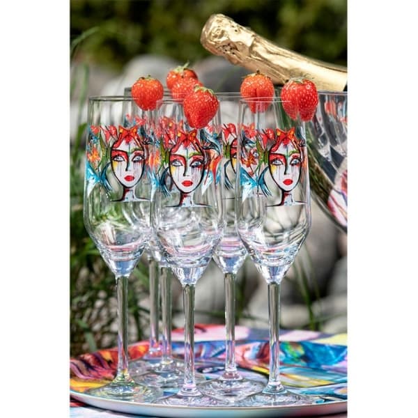 Slice of Life Champagne Glass, 30cl - Carolina Gynning