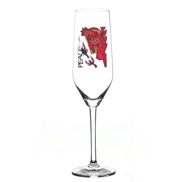 Scream Peace Champagneglas 30cl - Carolina Gynning