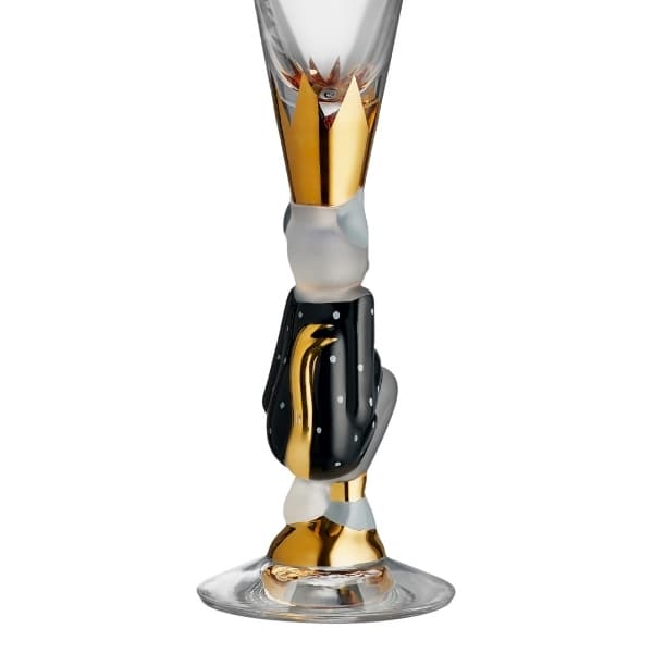 Nobel The Sparkling Devil Glas 19 cl, Black - Orrefors