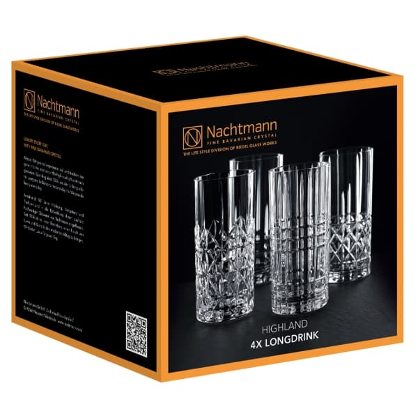 Highland Longdrink Glass 37,5cl, 4-pack - Nachtmann