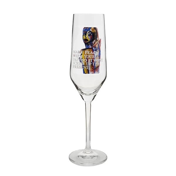 Make Peace, Champagneglas 30cl - Carolina Gynning