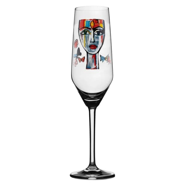 Butterfly Messenger Champagne Glass, 30cl - Carolina Gynning