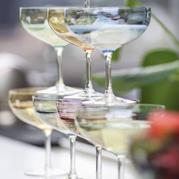 Happy Champagne Glass Green Coupé 28cl - Magnor