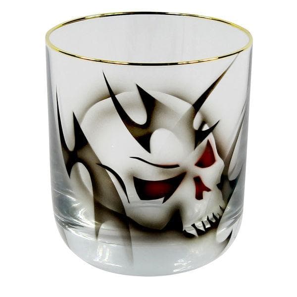 Gold Dödskalle Whiskyglas - Nybro