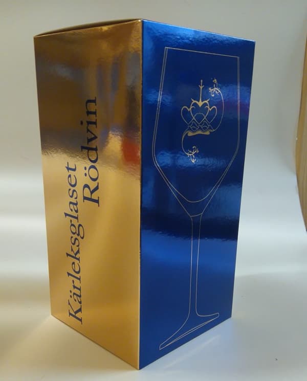 Kärleksgåvan - Rödvinsglas i kristall