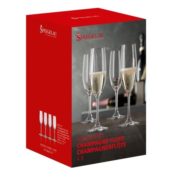 Winelovers Champagne Glass 19cl, 4-pack - Spiegelau