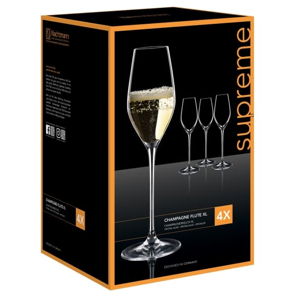 Supreme Champagne Glass 30cl, 4-pack - Nachtmann