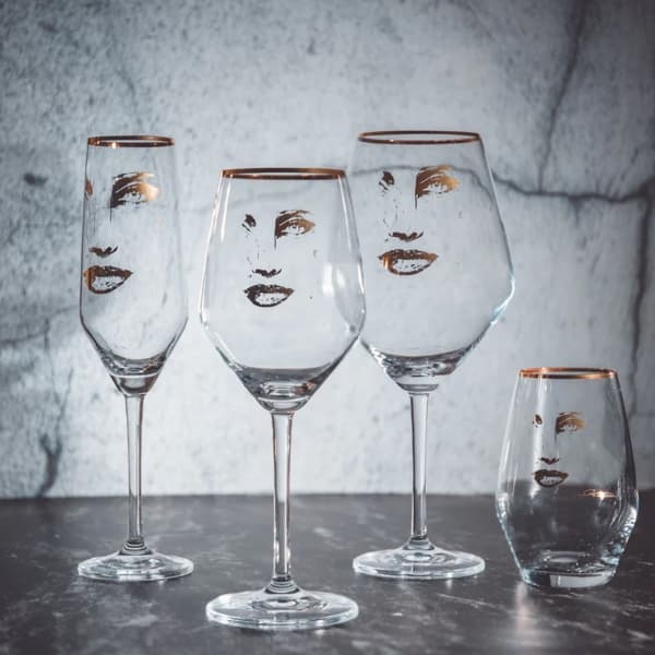 Piece of Me Gold Wine Glass, 75cl - Carolina Gynning
