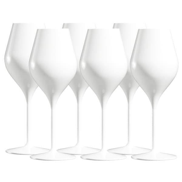 Sunset White Plastic Wine Glass 46 cl, 6-pack - Lehmann