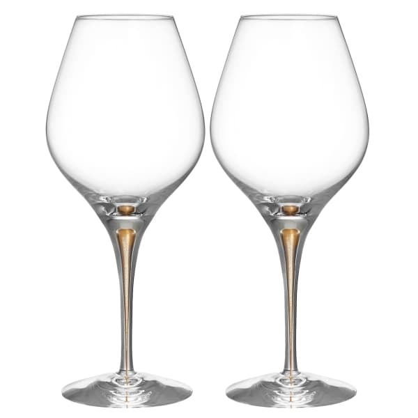 Intermezzo Gold Wine Glass Aroma 62cl, 2-pack - Orrefors