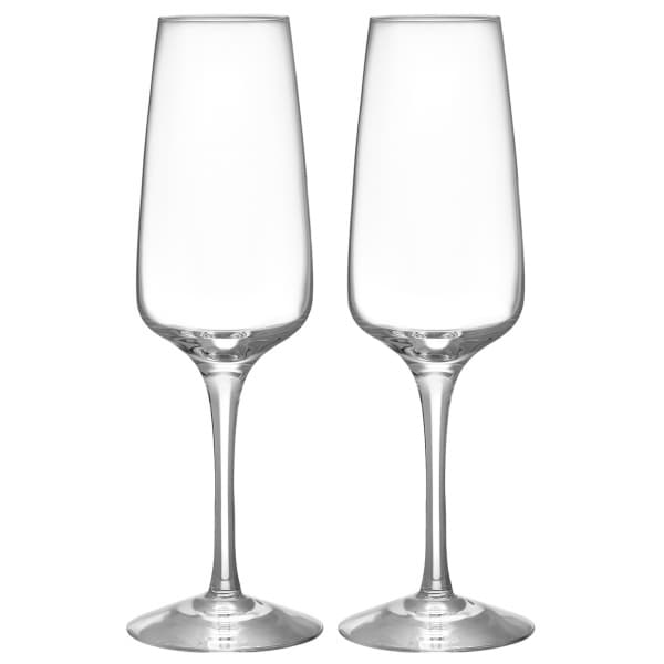 Pulse Champagne Glass 28cl, 2-pack - Orrefors