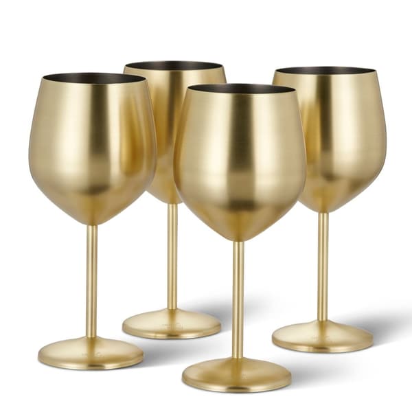 Vinglas mattguld 50cl 4-pack