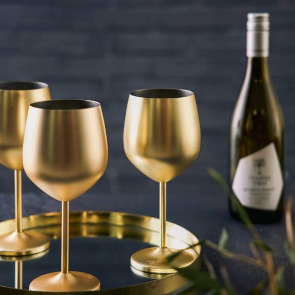 Vinglas mattguld 50cl 4-pack