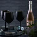 Miniatyrbild 2 av 3: Vinglas mattsvart 50cl 4-pack