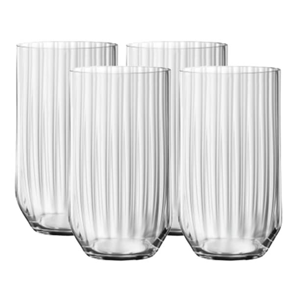 Linear Longdrink Glass 44cl, 4-pack - Spiegelau