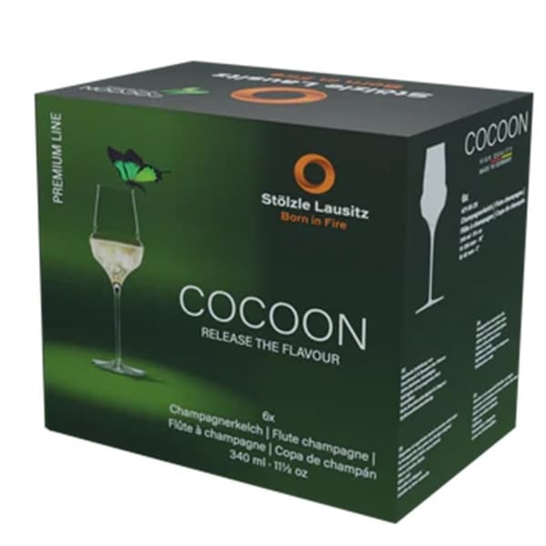 Cocoon Champagne Glass 34cl, 6-pack - Stölzle