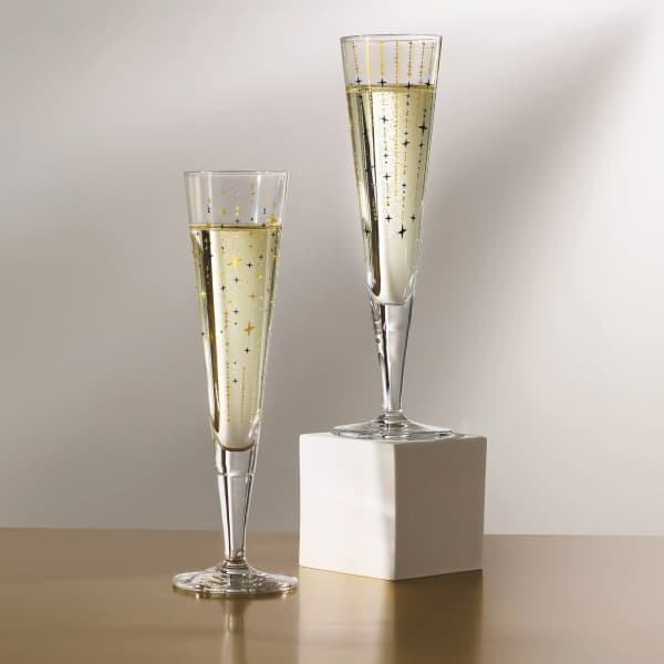 Goldnacht Champagneglas Starfall 20cl, 2-pack - Ritzenhoff