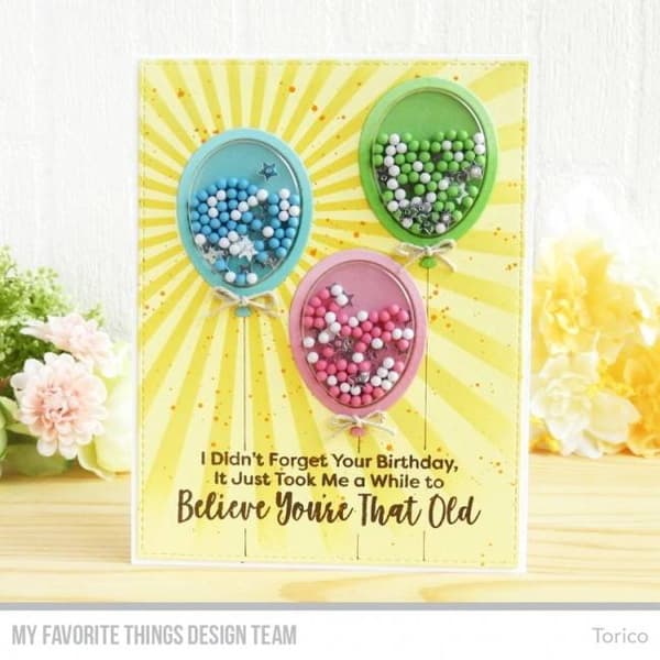 My Favorite Things Dies - Mini Balloon Shaker Window & Frame