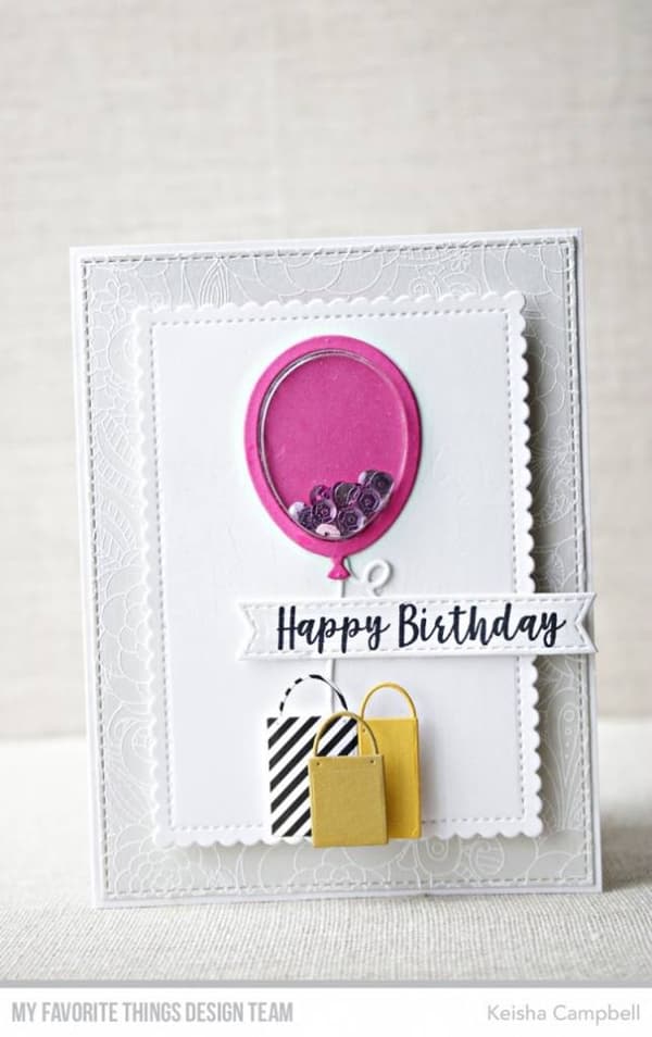 My Favorite Things Dies - Mini Balloon Shaker Window & Frame