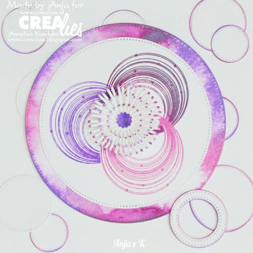 Dies XXL Crealies - Circles with dots - 12 delar