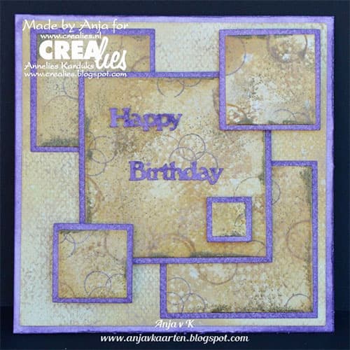 Dies XXL Crealies - Squares smooth - 12 dies