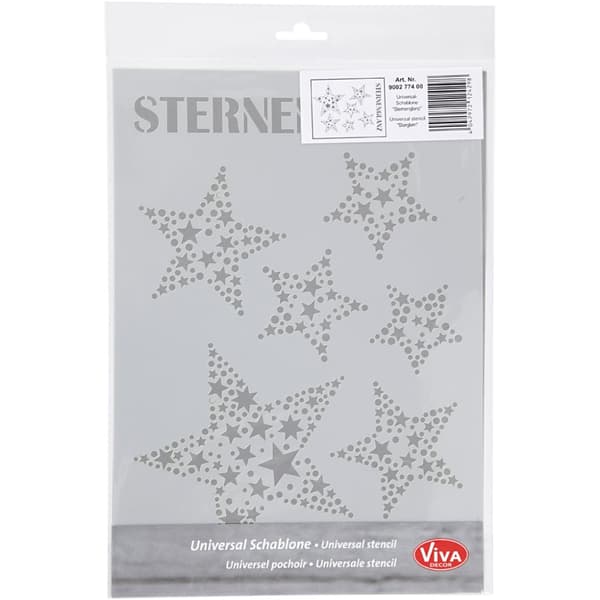 Schablon Viva Decor - Stjärnglans - A4
