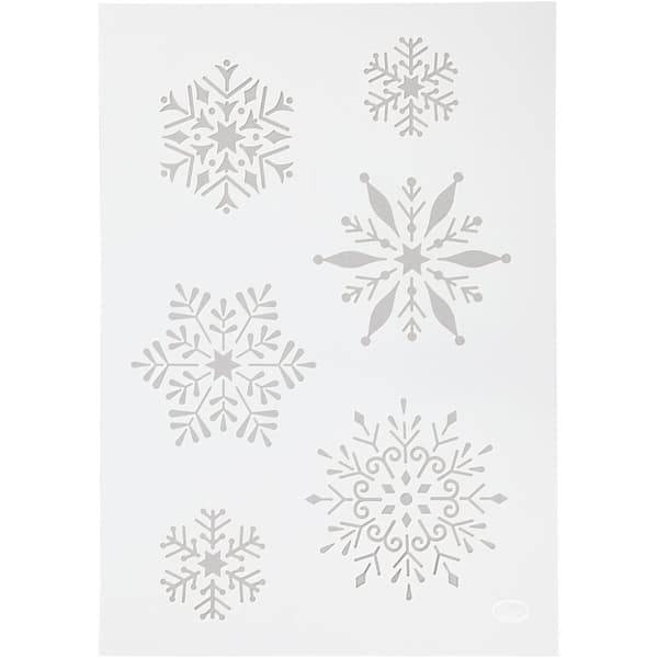 Schablon Viva Decor - Snöflinga - A4