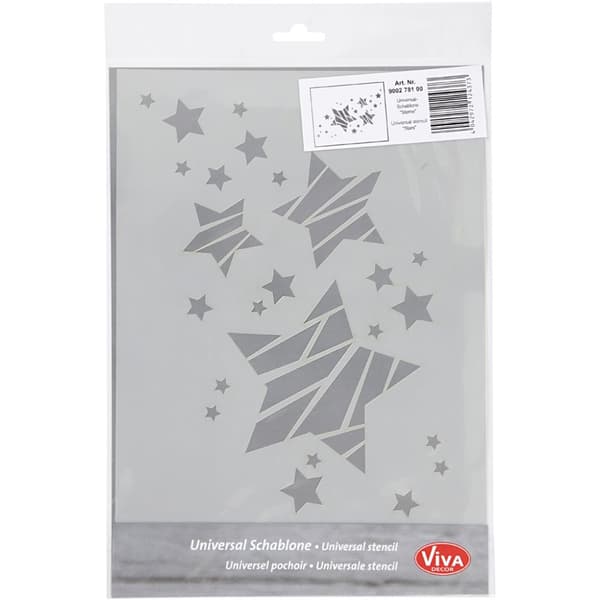 Schablon Viva Decor - Stjärnor - A4