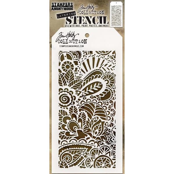 Schablon Tim Holtz - Layering Stencil - Doodle Art 1