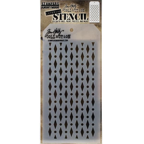 Layered Stencil Tim Holtz - Diamond Dots