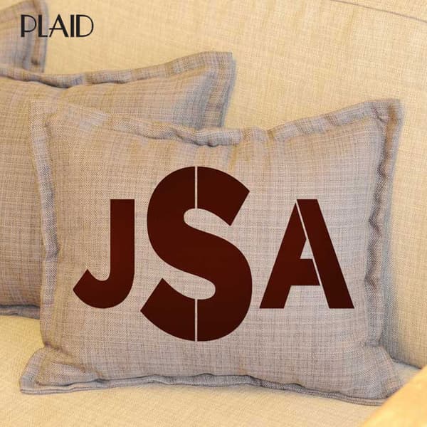 Monogram Papier Stencil FolkArt - Bold Font Letters - 17,8 cm