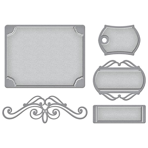 Dies Etched Spellbinders - Elegant Adornments - 5 st