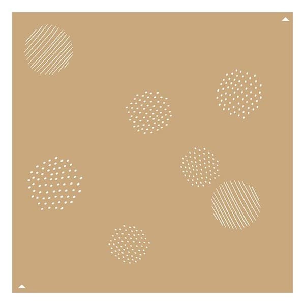 2 Abstrakta Vegetal Kraft-schabloner 20 x 20 cm