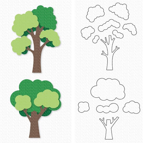 Dies - My Favorite Things - Tree Builder Die-namics