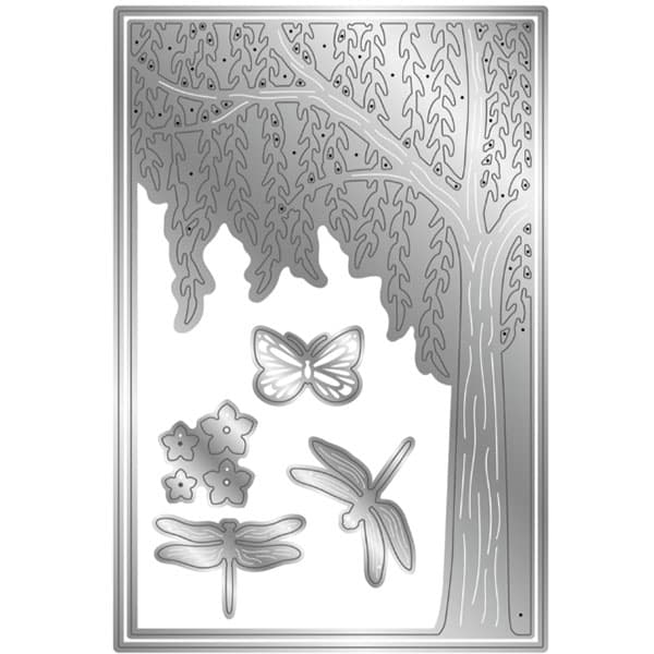 Dies Crafters Companion - Dancing Dragonfly - Weeping Willow
