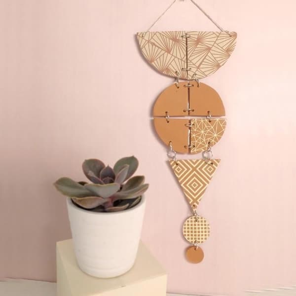 Stencil för polymerlera - Kreativt frö - Geometriska mönster