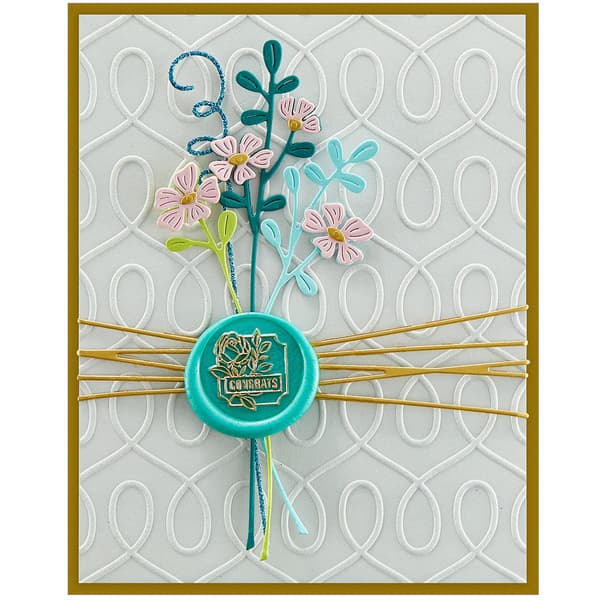 Dies Etched Spellbinders - Sealed Blooms - 5 dies