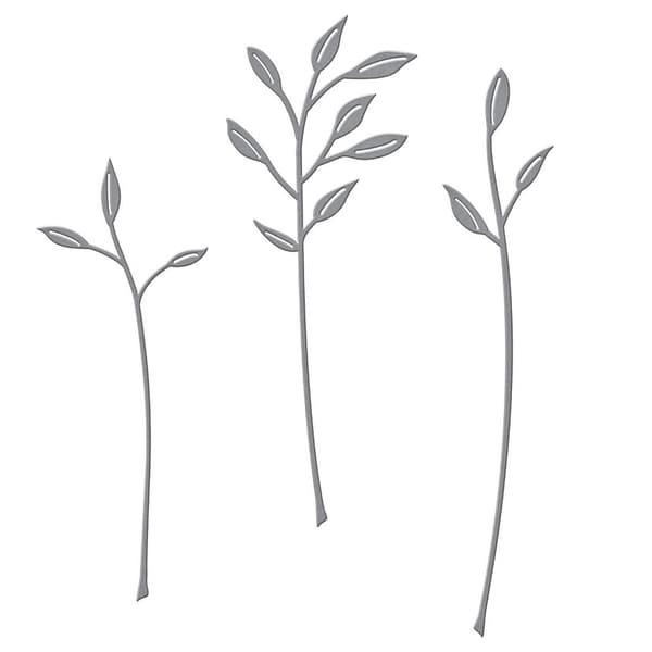 Dies Etched Spellbinders - Sealed Leaf Sprigs - 3 dies