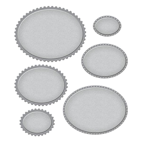 Dies Etched Spellbinders - Postage Edge Ovals - 6 st