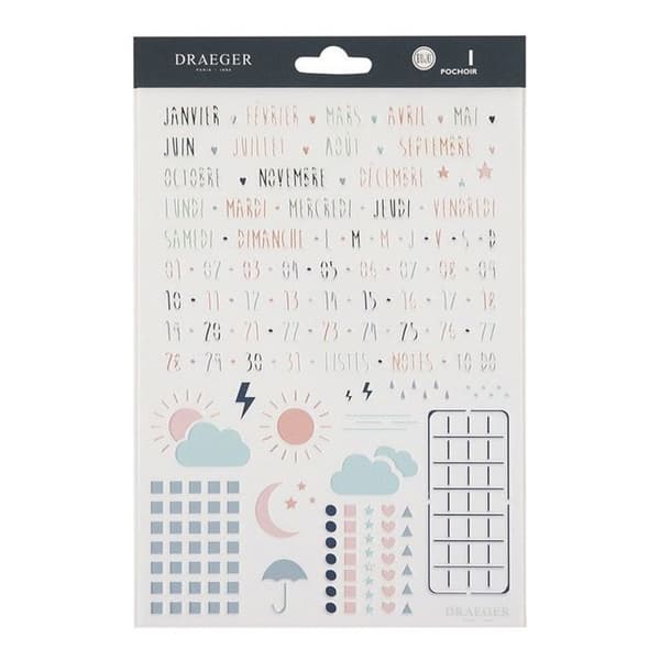 Dekorativ stencil för agenda 15 x 21 cm - Kalender